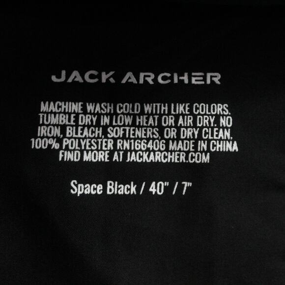 Jack Archer Shorts Mens 40x7 Jetsetter Tech Black Performance Stretch Golf Chino - Picture 7 of 10